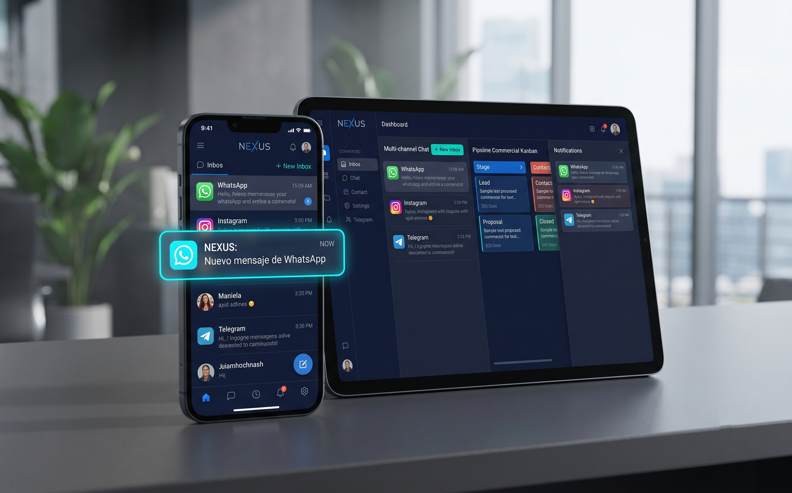 NEXUS en múltiples dispositivos - Smartphone, Tablet y Desktop